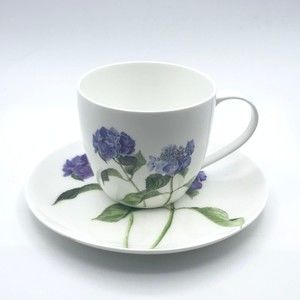 Ashdene Fine Bone China Hydrangea Tea Cup Saucer Set Jenny Phillips Replacement